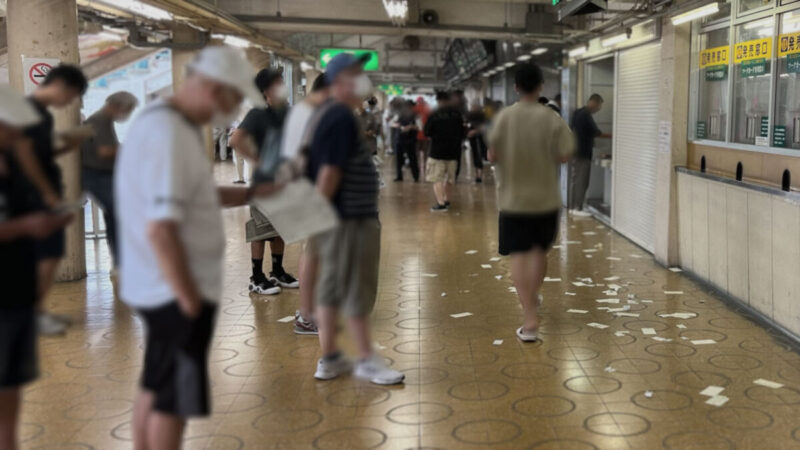 昭和の雰囲気が残る笠松競馬場