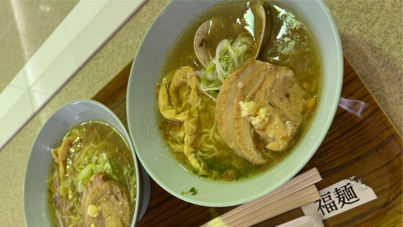 中山競馬場の飯処 福麺さんのうま塩ラーメン